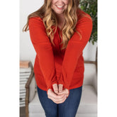 Long Sleeve Shirt with Thumb Holes Hadly in Pumpkin Spice